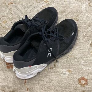 On Running Black and Gray Athletic Shoes